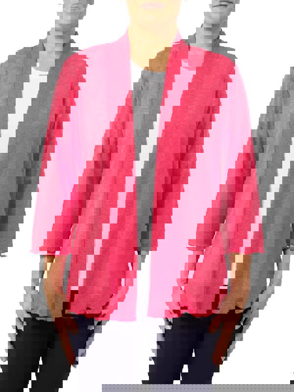 PennyPlain Cardi 3qs - Crimson