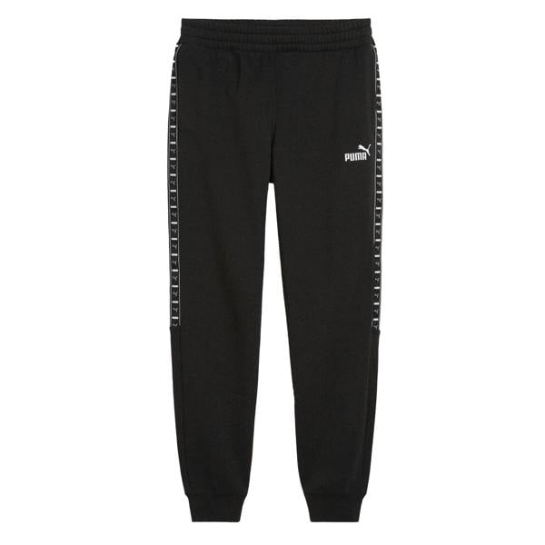 Puma Mens Fleece Ribbed Cuff Joggers - Black - 