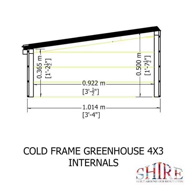 Shire 4x3 Cold Frame Planter