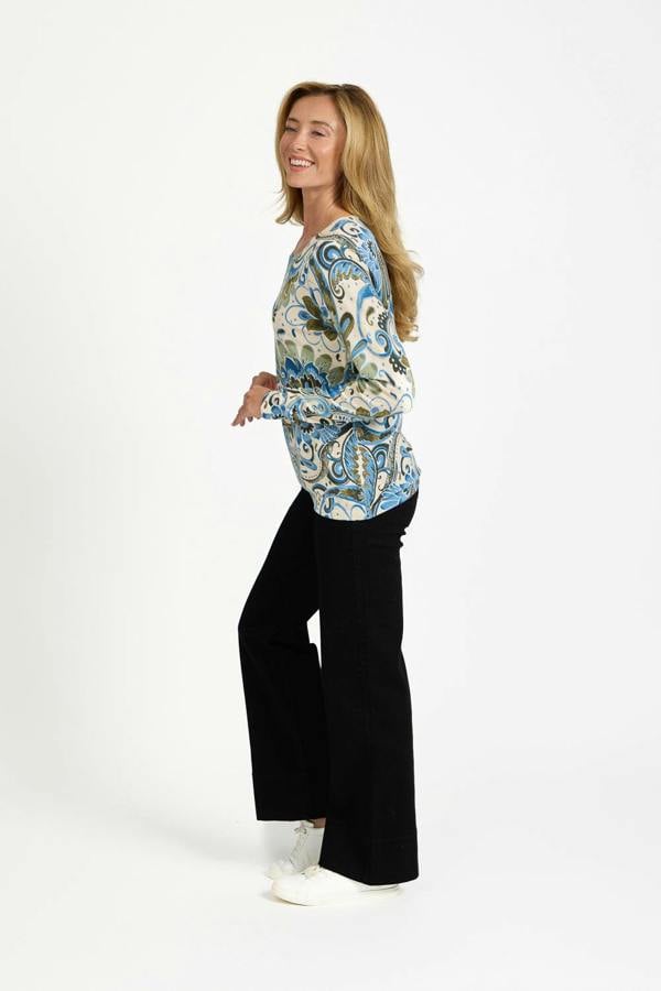 Paisley Print Knit Jumper