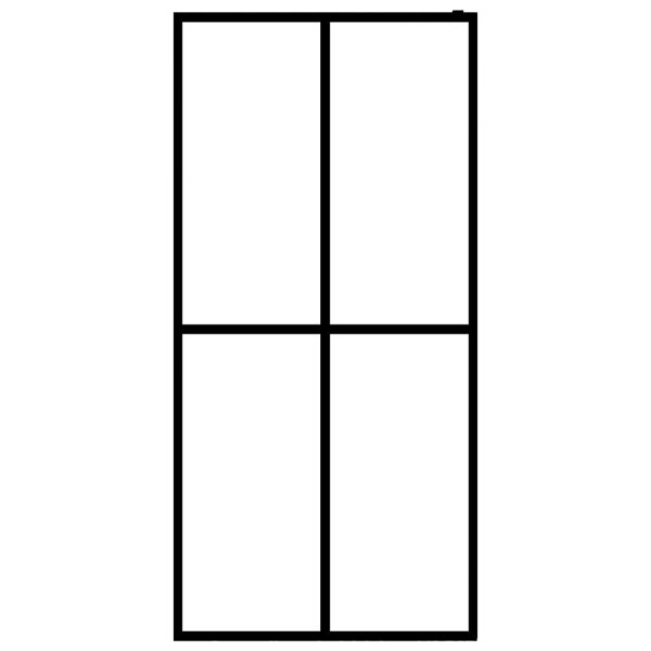 Berkfield Walk-in Shower Screen Frosted Tempered Glass 140x195 cm