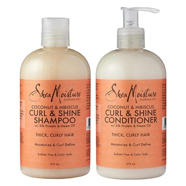 Shea Moisture Coconut and Hibiscus Shampoo Conditioner Duo Duo