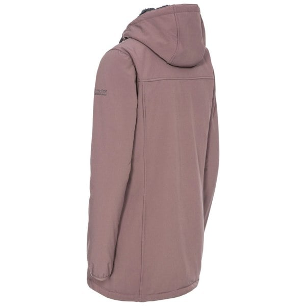 Trespass Women's Kristen Longer Length Hooded Waterproof Jacket - Dusty Heather