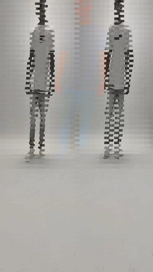 Valere Milano Balancia Rip & Repair Jean - Light Blue