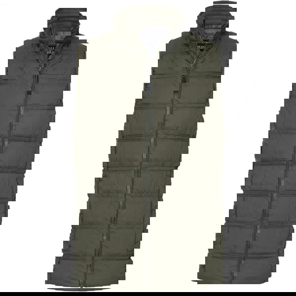 Lazy Jacks Mens Quilted Gilet - Deep Khaki