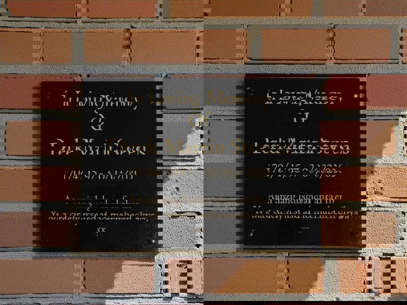 Memorials Direct Granite Memorial Wall Mounted Plaque