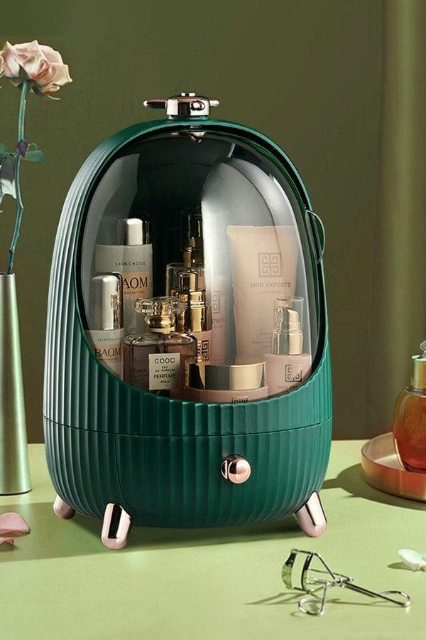 Living and Home Dustproof Makeup Organizer with LED Light