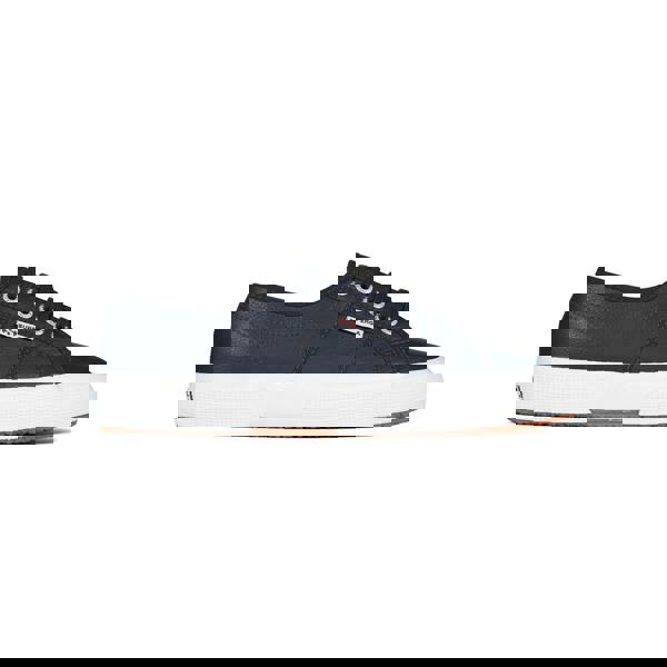 Superga Unisex Adult 2750 Efglu Leather Trainers - Blue Navy