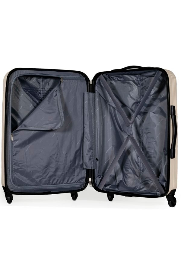 Pierre Cardin Harley Ultra Strong ABS Luggage Hard Sided Travel Suitcase 4 Wheels