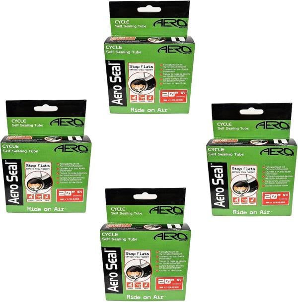 Aero Sport 4 x Self Sealing Butyl Rubber 20" x 1.75 - 2.125 Inner Tubes Schrader Valve
