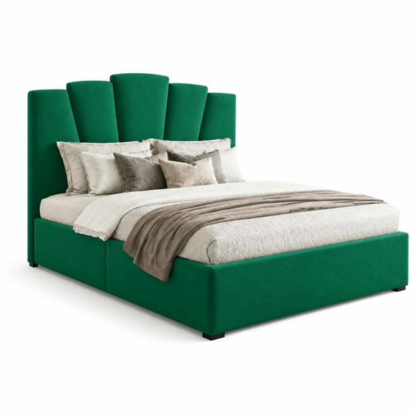 Great British Beds John Art Deco Divan Bed - Green Plush