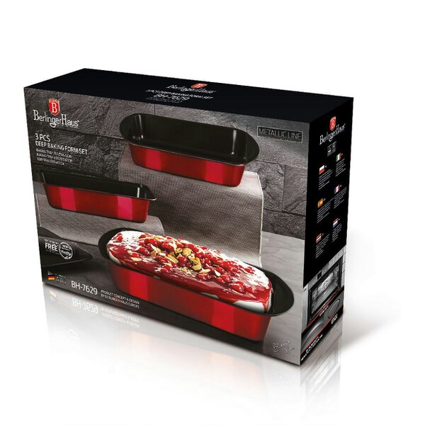 Berlinger Haus Burgundy 3-Piece Baking Set Berlinger Haus