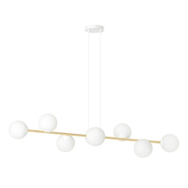 Emibig GRAVITY  Pendant lamp 8 x E14 White, Gold with White Shade