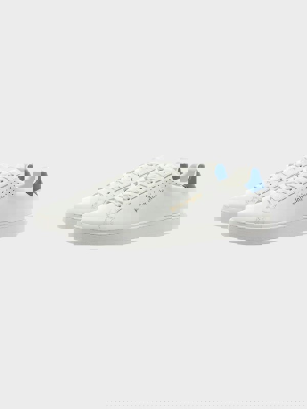 Palm Angels New Tennis Sneakers White Blue