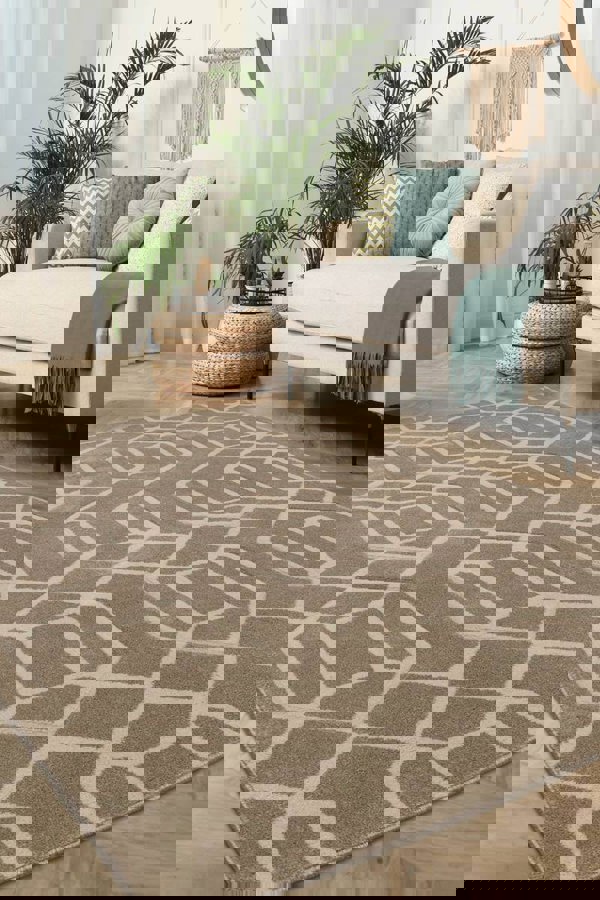 Newport Lattice Rug – Textured Geometric