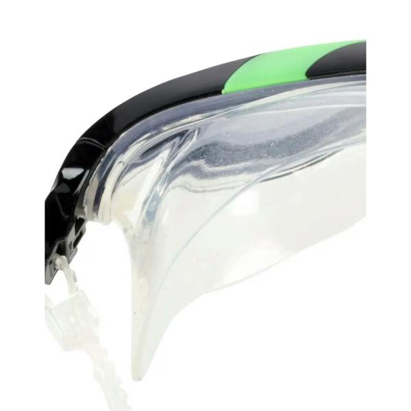 Aquafeel Endurance Pro III swim goggles in black and green with clear lenses