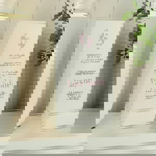 Personalised Memento Company Personalised Baby Girl Small Wooden Urn