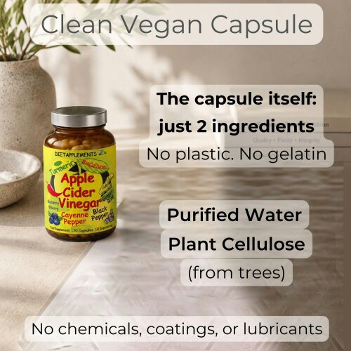 Dietapplements Apple Cider Vinegar with the Mother, Superfood, Biocultures & Berries Complex