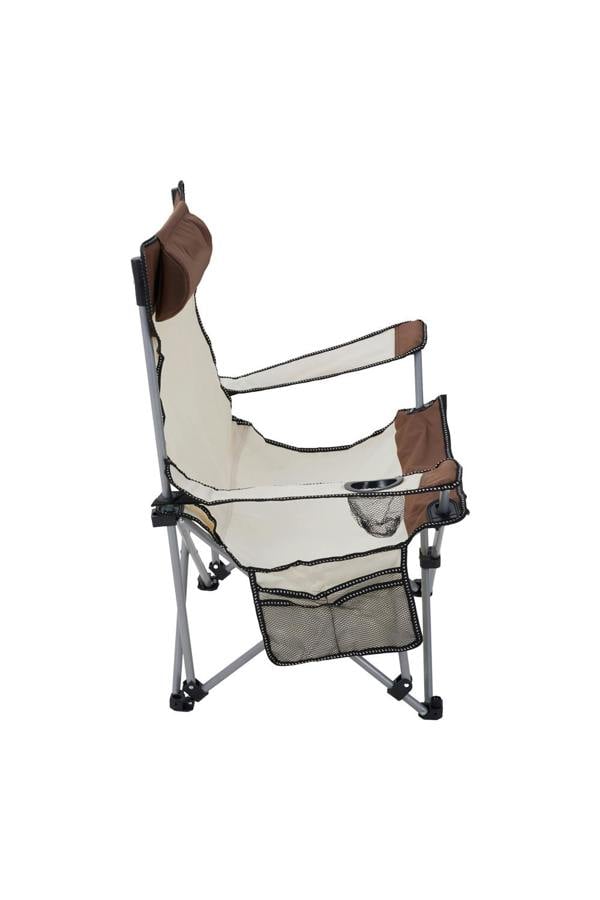 Living and Home Foldable Reclining Camping Chair with Footrest
