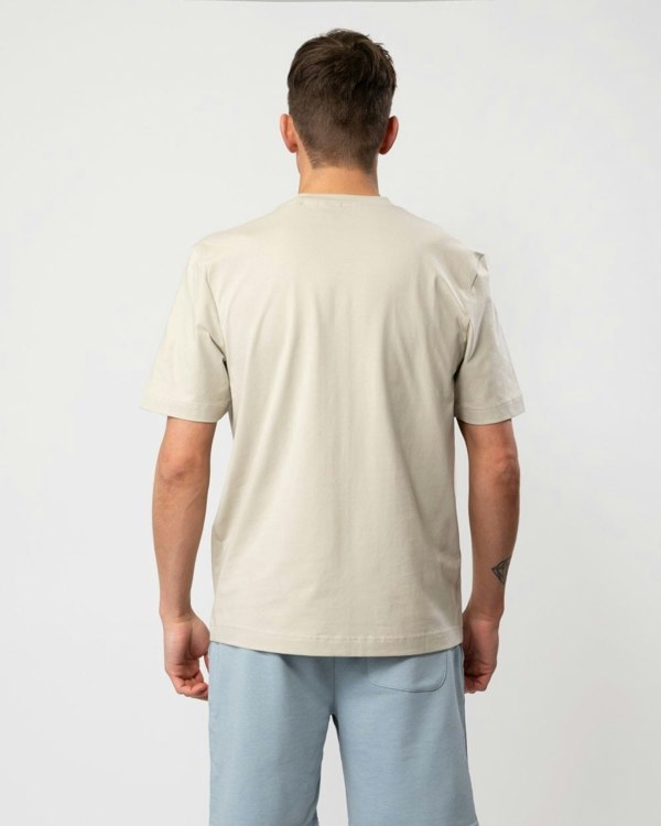 BOSS Orange TChup Mens Crew Neck Small Logo T-Shirt - Light Beige 271