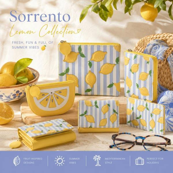 Mala Leather Sorrento Lemon Shaped Leather Coin Purse