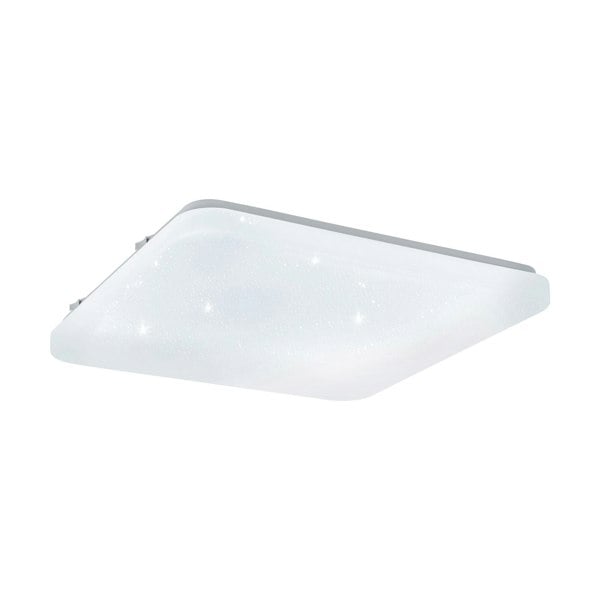 Wall Flush Ceiling Light White Shade White Plastic With Crystal Effect LED 17.3W Loops