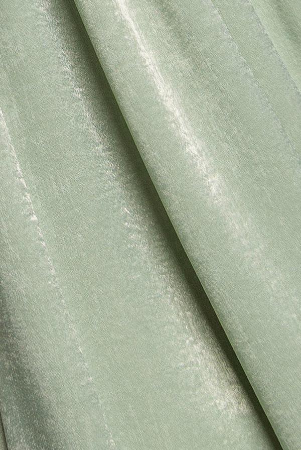 Off Shoulder Velvet Satin Wing Cape Maxi Dress - Sage Green DR5079