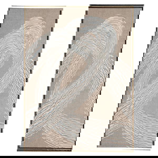 Hill Interiors Lunora Line Art Framed Canvas Print - Brown/White - 