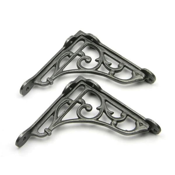 Antique Cast Iron Victorian Style Heritage Shelf Brackets
