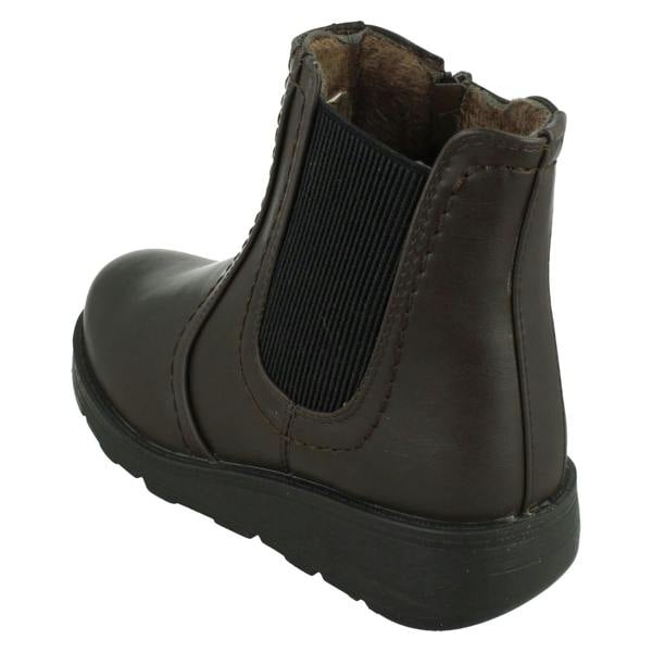 Spot On Ladies Spot On Extra Wide Ankle Boots F4474