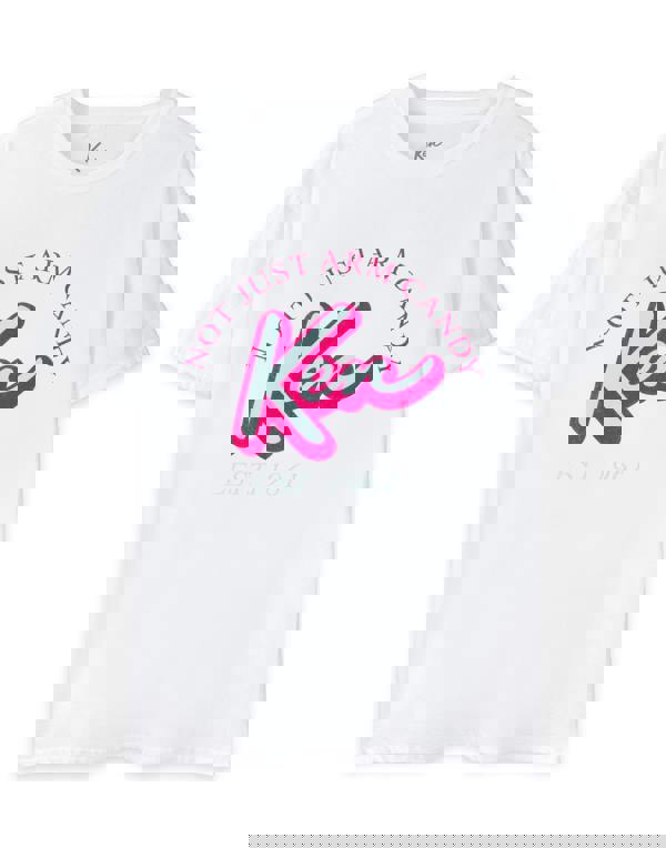 Barbie Mens White Ken Arm Candy Classic Short Sleeved T-Shirt