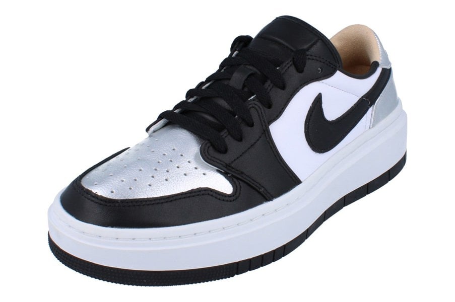Nike Air Jordan 1 Elevate Low SE Womens Trainers Dq8561  001 - Metallic Silver Black White 001 - Photo 0