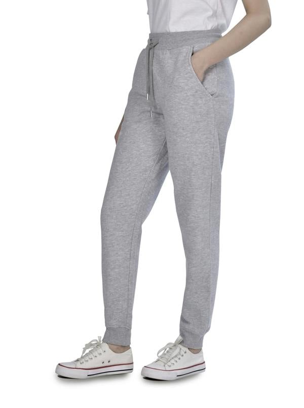 Smart Living Women's Slim Leg jogger Bottoms - Light Grey Marl