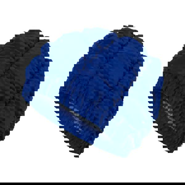 Royal blue Fashy Ruched Shower Cap with waterproof textured design