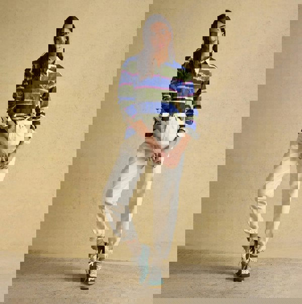 Joules LARA SLUB Womens Rugby Shirt Green