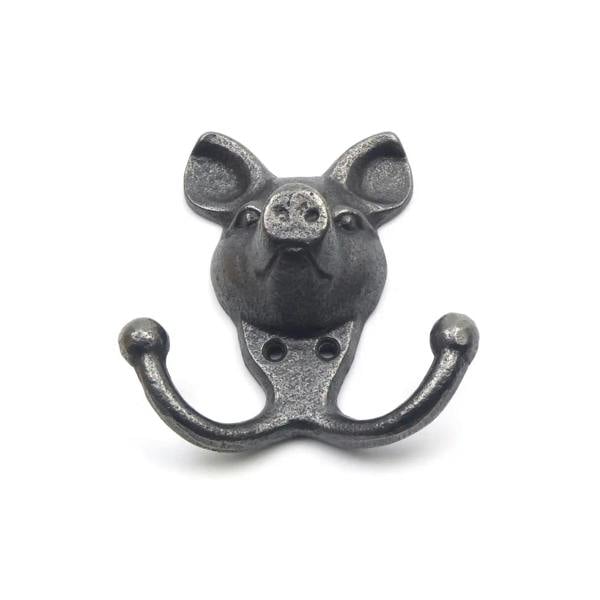 Cast Iron Novelty Pig Coat Hook - 110mm x 100mm