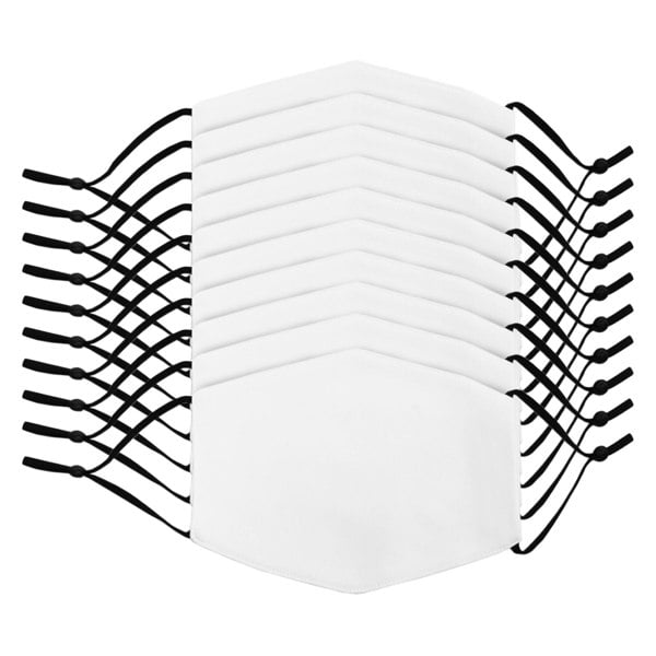 PixMax Medium Face Masks Sublimation Blanks / 10 Pack