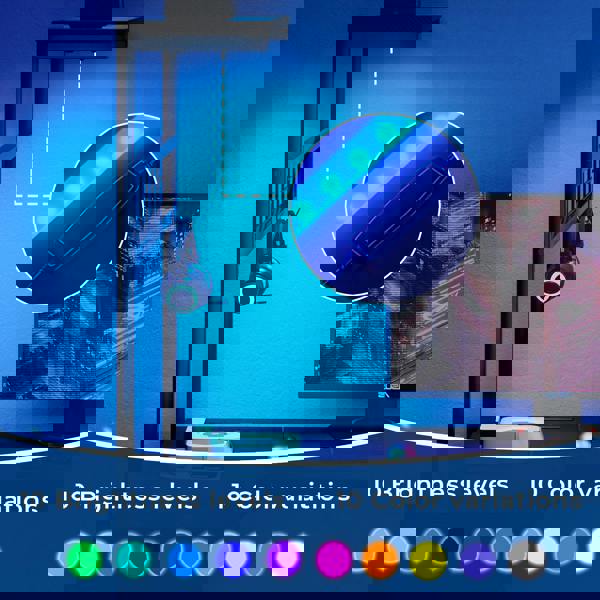 Levede L-Shaped Gaming Desk Office Computer Table with Power Socket LED Drawers