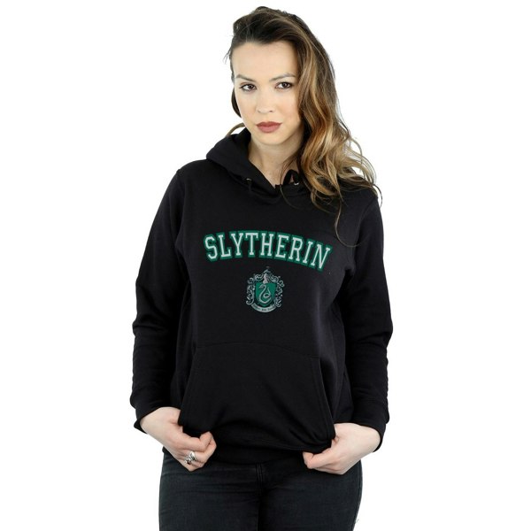 Harry Potter Womens/Ladies Slytherin Crest Hoodie - Black