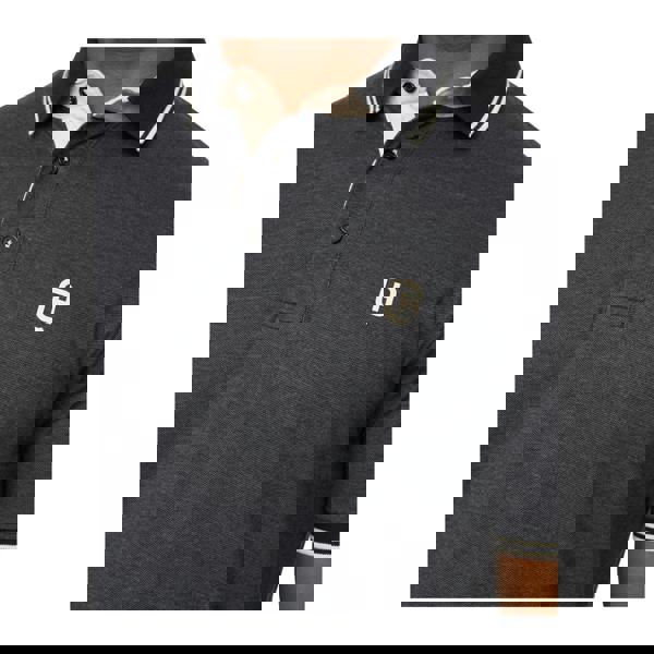 Crosshatch Mens Preece Polo Shirt - Black - 