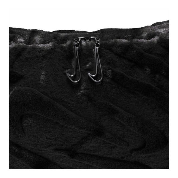 Nike Womens/Ladies Textured Faux Fur Handbag - Black - 