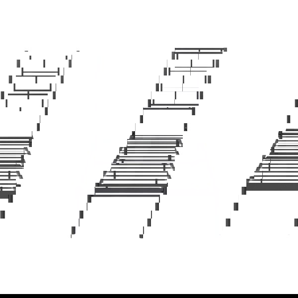 Dorel Home Jensen Metal Bed Black - Single