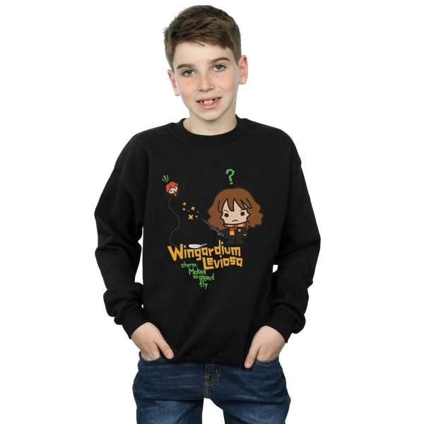 Harry Potter Boys Wingardium Leviosa Hermione Sweatshirt - Black