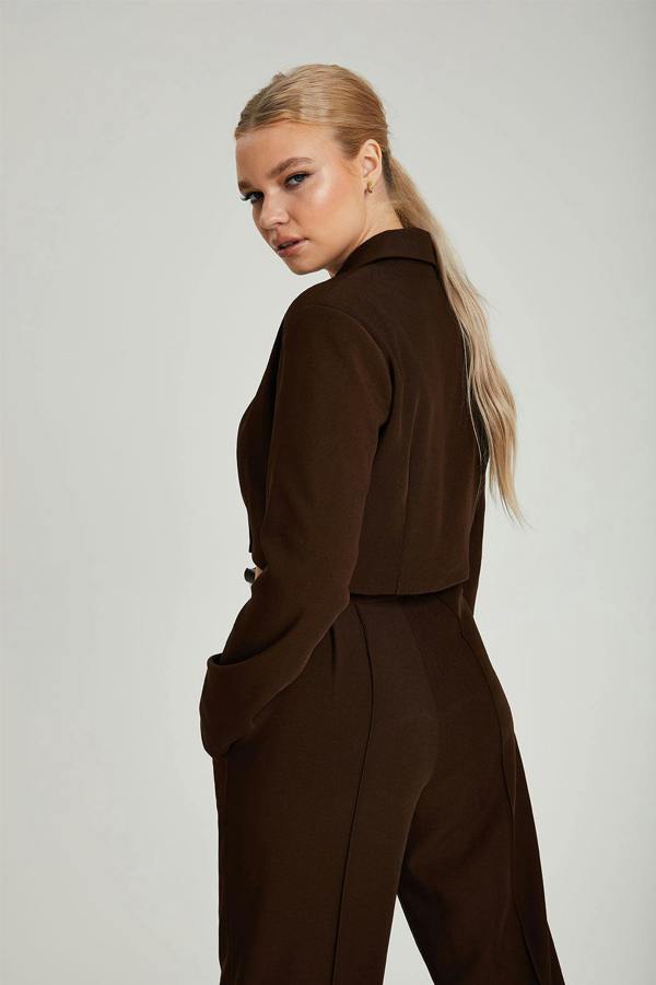 Urban Bliss Cropped Gathered Blazer