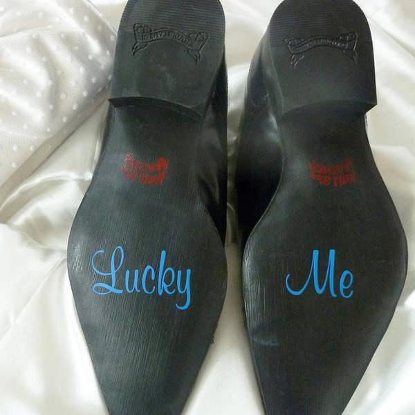 Abode Home & Gifts Personalised Wedding Shoe Stickers