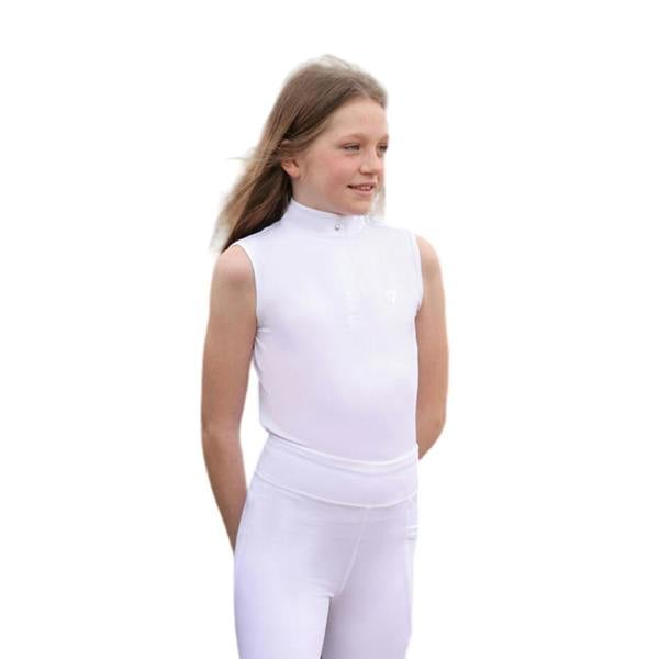 HyFASHION Childrens/Kids Eden Sleeveless Show Shirt - White - 