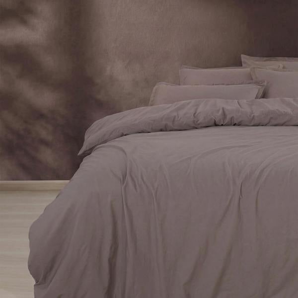 Martex Signature Washed Cotton Duvet Cover Set - Bare Earth
