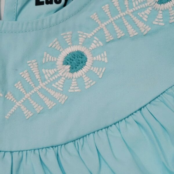 Lucy & Sam Embroidered Woven Top