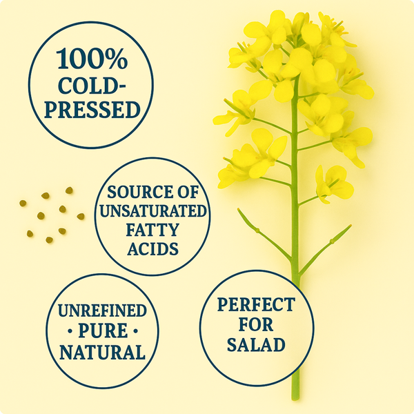 Purillo Rapeseed Oil - Cold-Pressed | GMO-Free & Glyphosate-Free