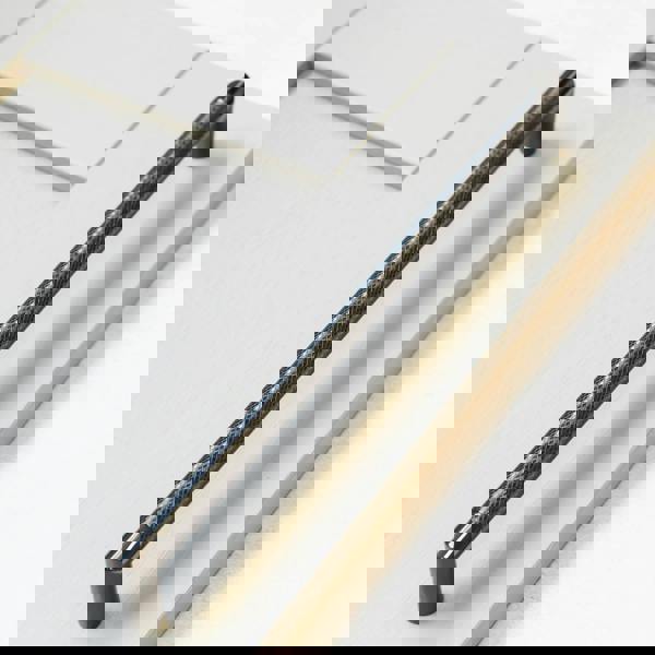 Handle & Home Gunmetal Knurled D Handles